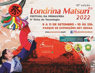 Começa nesta sexta (9) o 18º Londrina Matsuri, Festival da Primavera